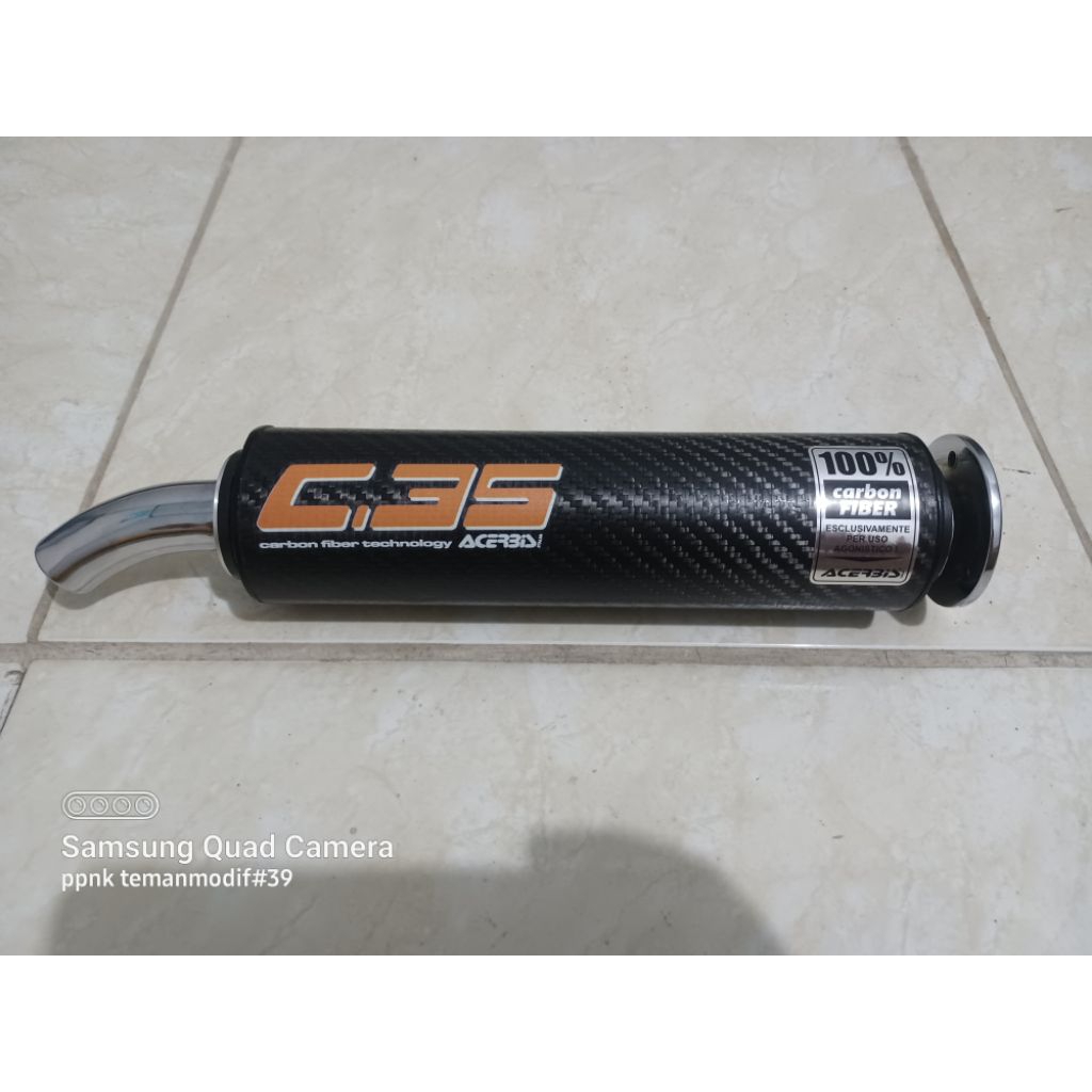 Silincer Acerbis carbon C35 22cm