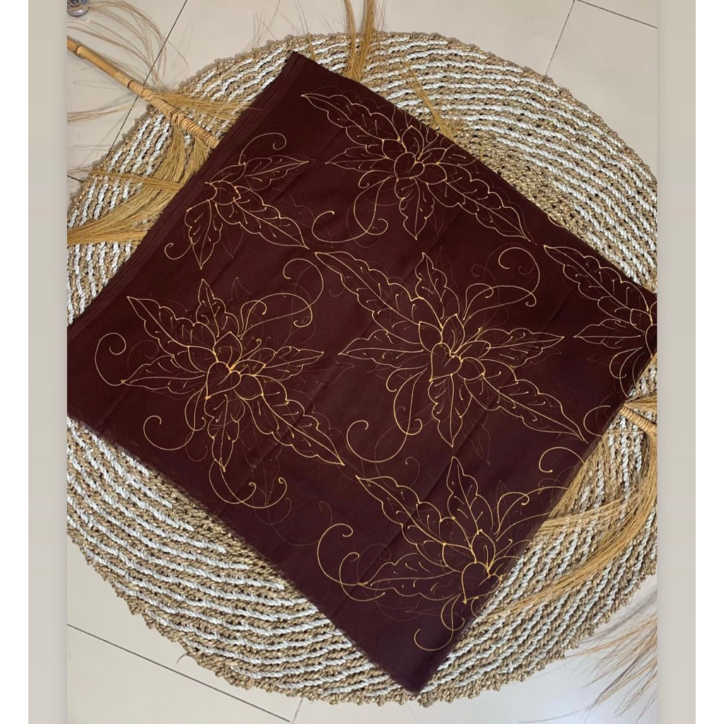 Kain bahan kebaya lukis/kain lukis bali/kain kebaya modern