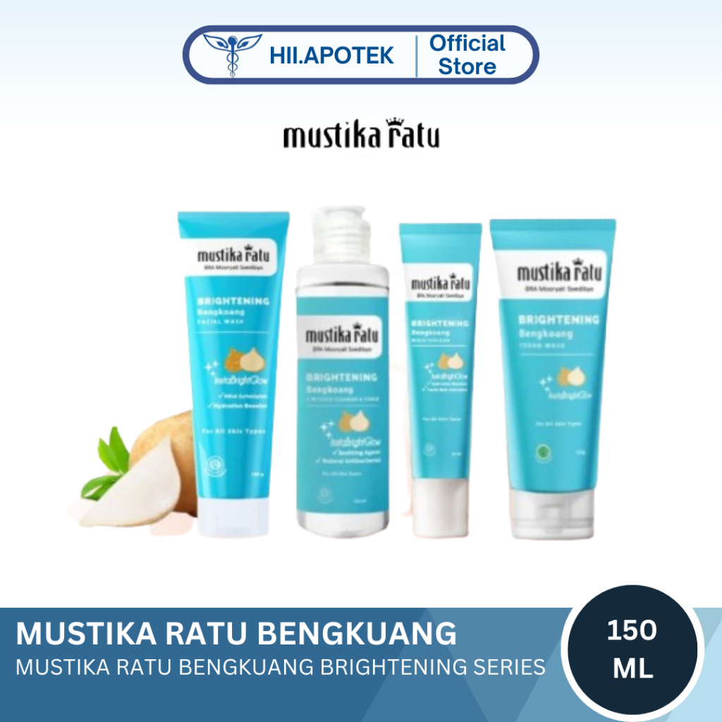 Mustika Ratu Bengkuang Series | Facial Wash-2in1 Cleanser-cream mask | Mencerahkan Kulit Wajah