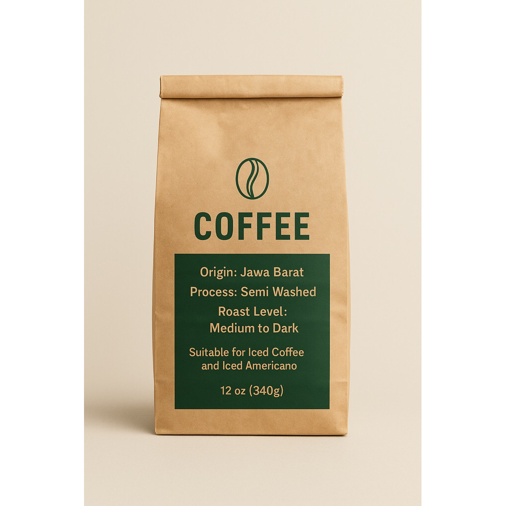 

AFM Coffee - Roasted Beans Arabica Jawa Barat | Semi Washed | Medium to Dark Roast | 340g
