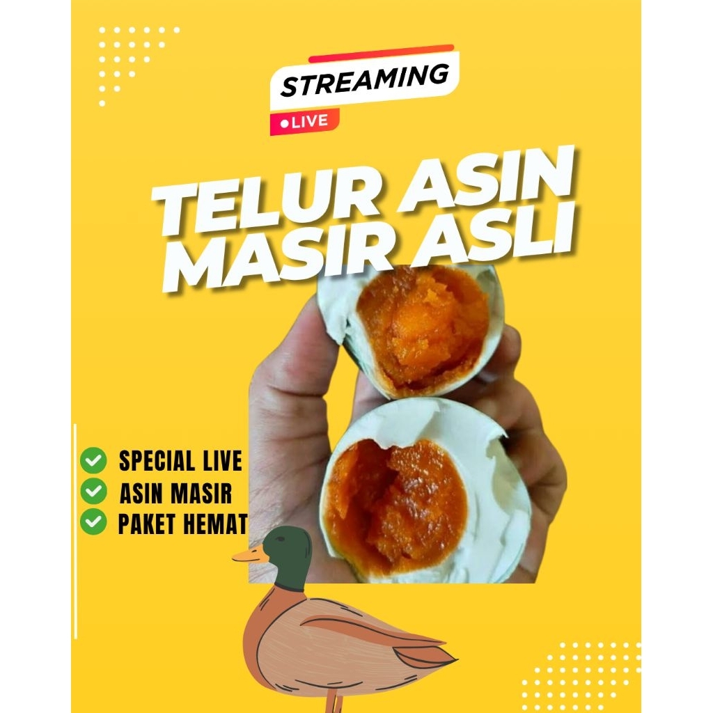 

TELUR ASIN MASIR PER BUTIR KHAS BREBES