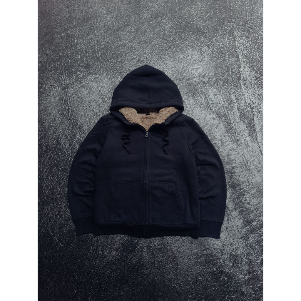 sherpa uniqlo zh uniqlo sherpa navy uniqlo serpa biru dongker zh uniqlo sherpa
