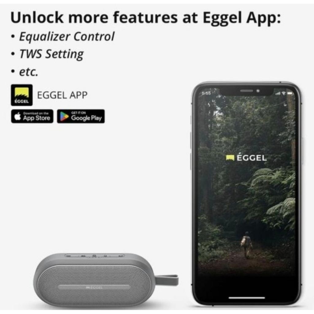 Eggel Active 3 Pro - Bluetooth Speaker with Eggel App