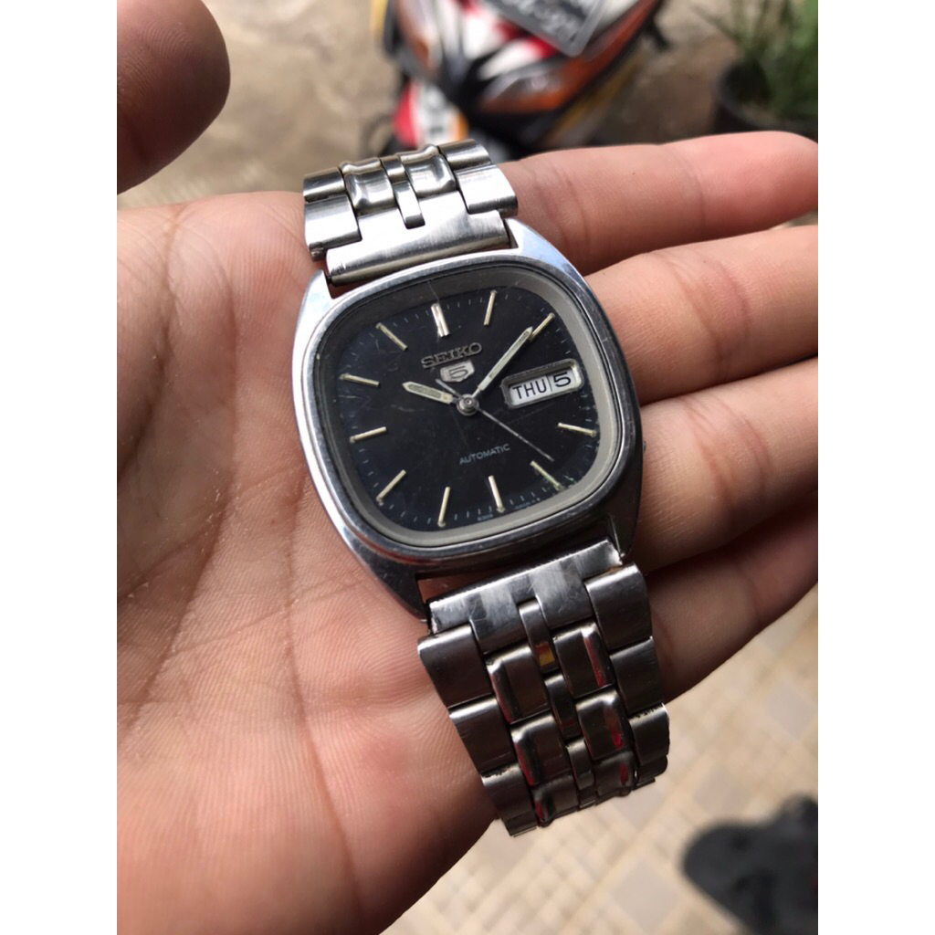 JAM TANGAN SEIKO 5 AUTOMATIC 6309-5800 KOTAK BLACK
