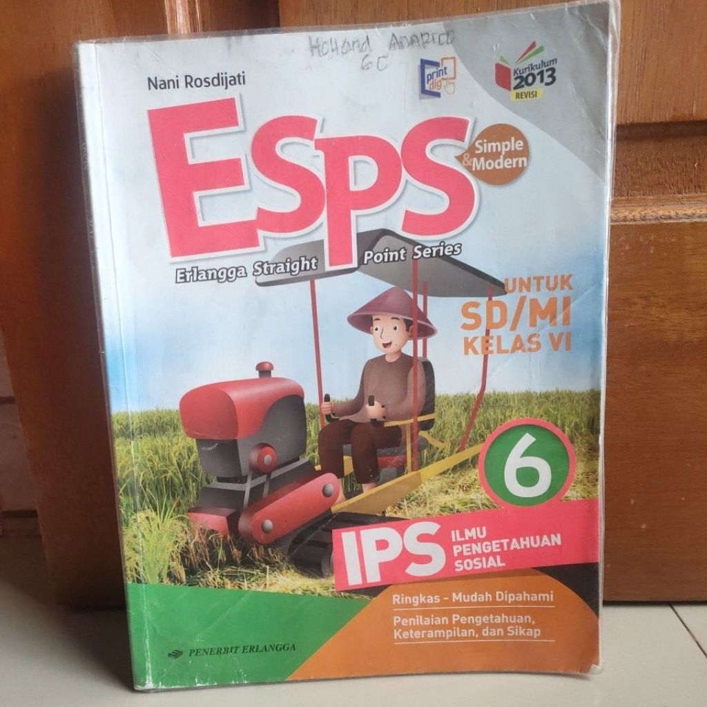 Buku bekas ESPS IPS kelas 6 SD