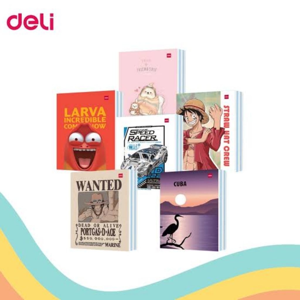 

(PAK/10PCS) DELI - Buku Tulis 42 Lembar Boxy B5 Good Quality Premium