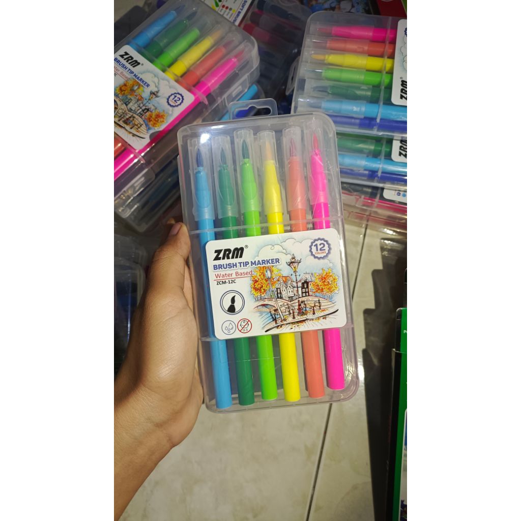 

ZRM SOFT BRUSH TIP MAKER ISI 12 WARNA