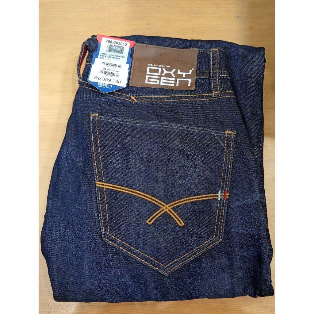 Celana Jeans Pria Oxygen Denim Original Slim Fit 705-302012
