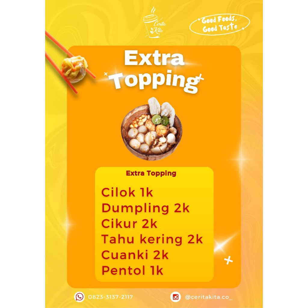 

Extra Topping Baso Aci