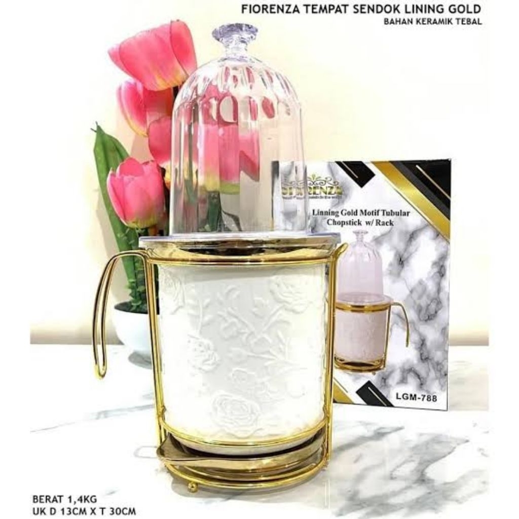 tempat sendok fiorenza Lining gold