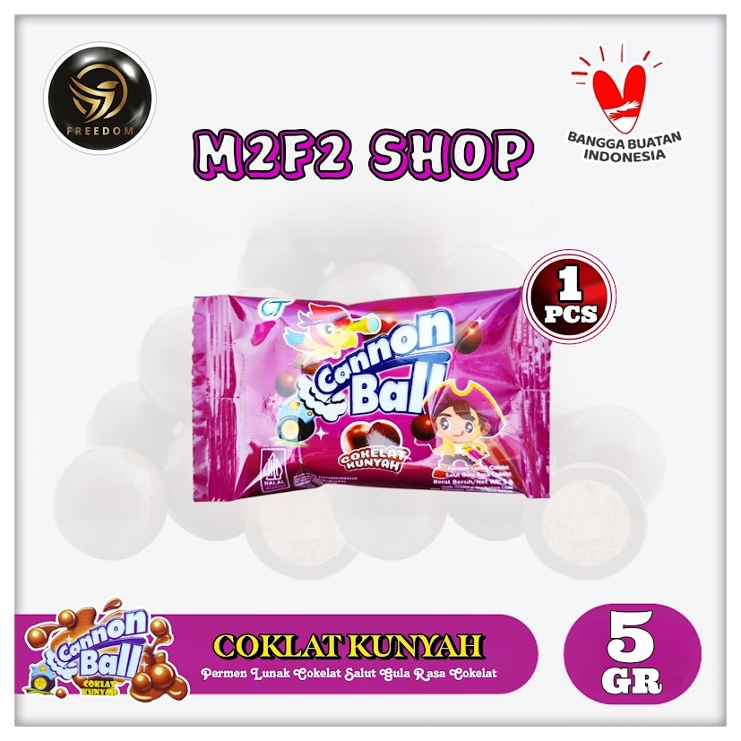 

Permen Lunak Cannon Ball Rasa Cokelat Sachet - 5 gr (Kemasan Satuan)
