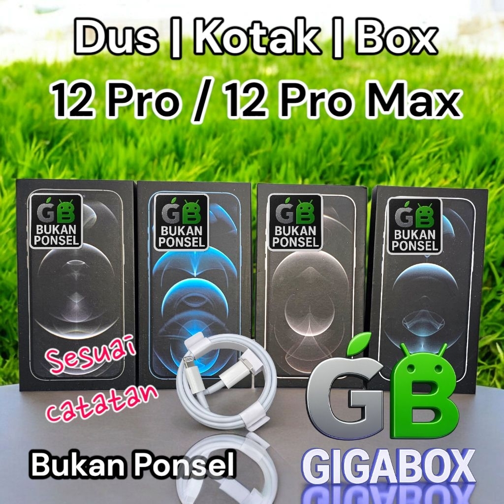 

(Sesuai Catatan) Dus Kardus Box 12 Pro / 12 Pro Max Slim (Fullset) Kemasan Premium dan Lengkap