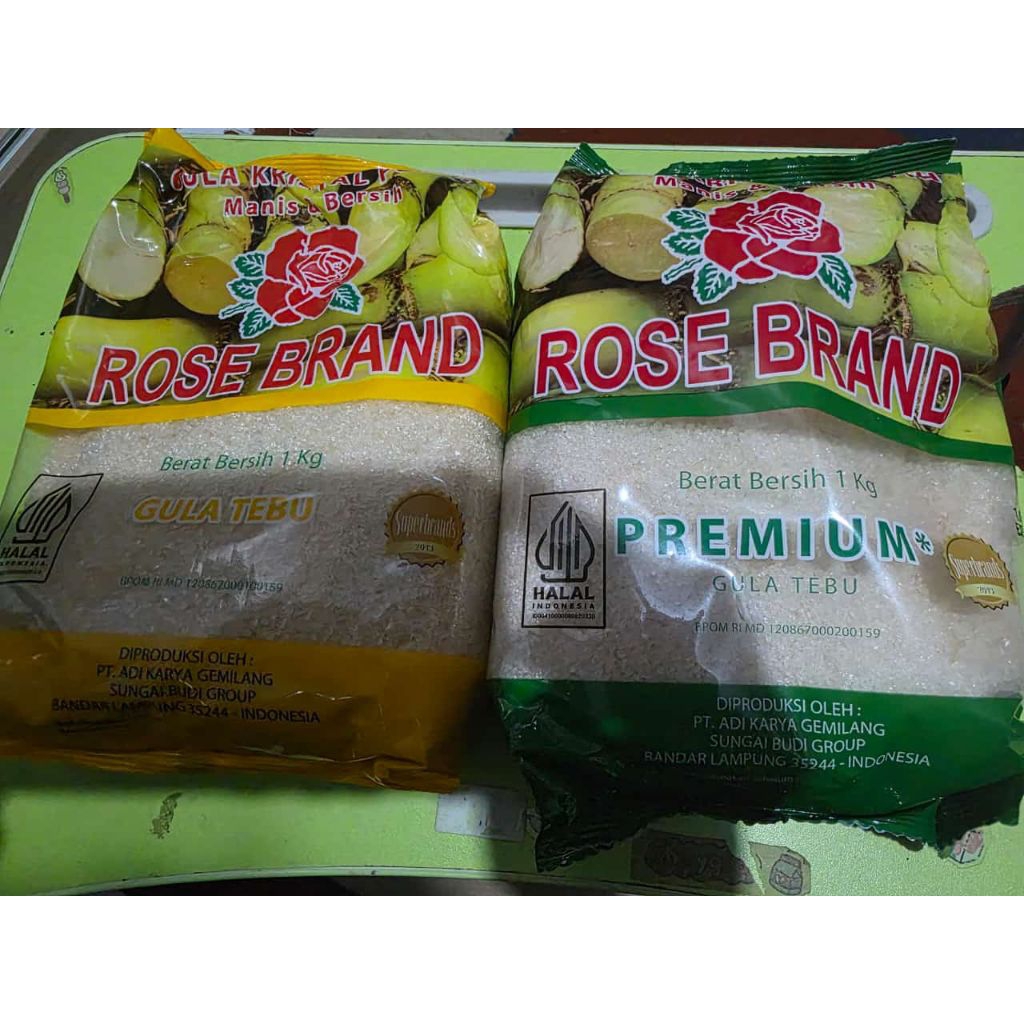 

gula kemasan rosebrand isi 10kg
