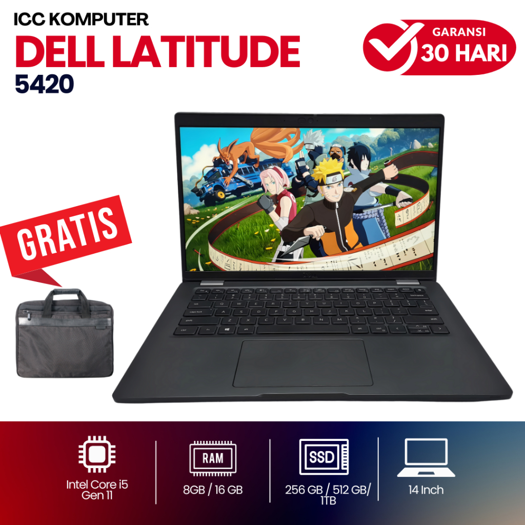Laptop Dell Latitude 5410 5420 5421 Core i5 gen 11 - Second Slim Mulus & Bergaransi