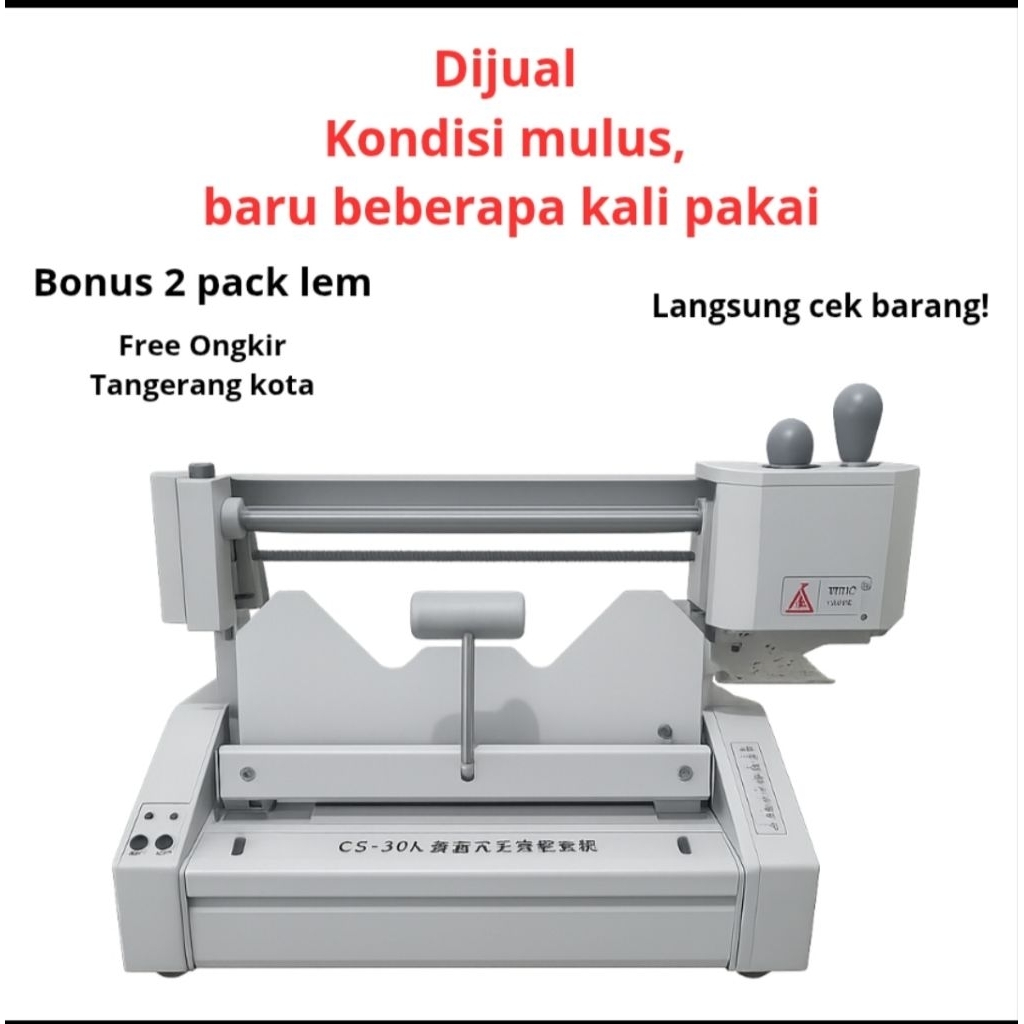 Mesin Jilid Buku Bending F4 C-30A Jilid Lem Panas Soft Hard Cover - Mesin Jilid Lem Panas - Mesin Ji