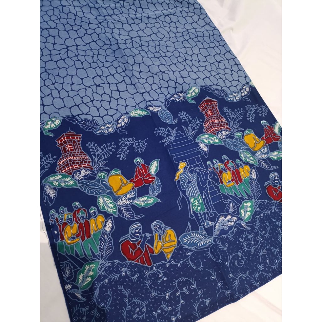 Kain batik cap malam dingin motif Menara