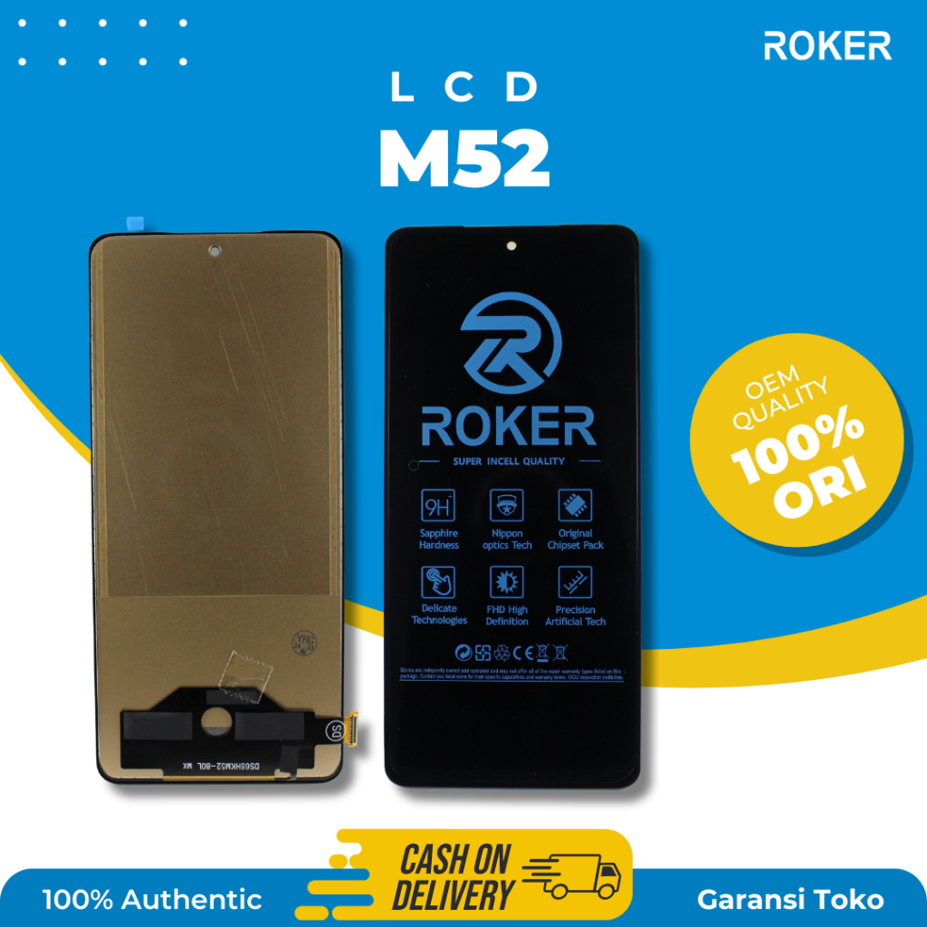 ROKER LCD SAMSUNG M52 FULLSET LCD TOUCHSCREEN