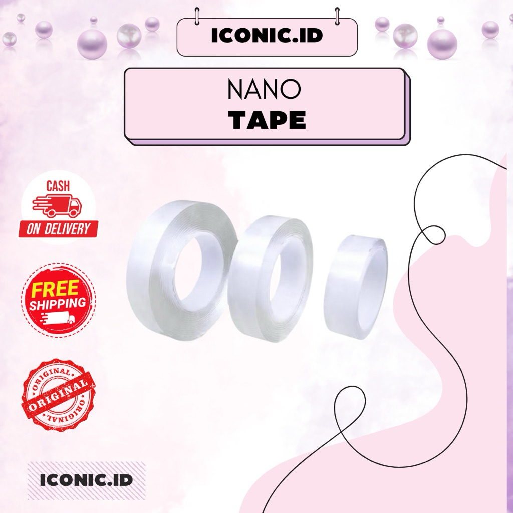Iconic.id-Nano Tape / Nano tape Lem / Mainan Nano Tape