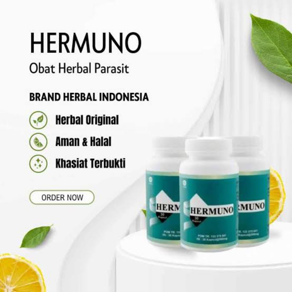 HERMUNO | Hermuno Asli Obat Herbal Pembasmi Parasit | Hermuno Original Pembasmi Bakteri Dalam Tubuh