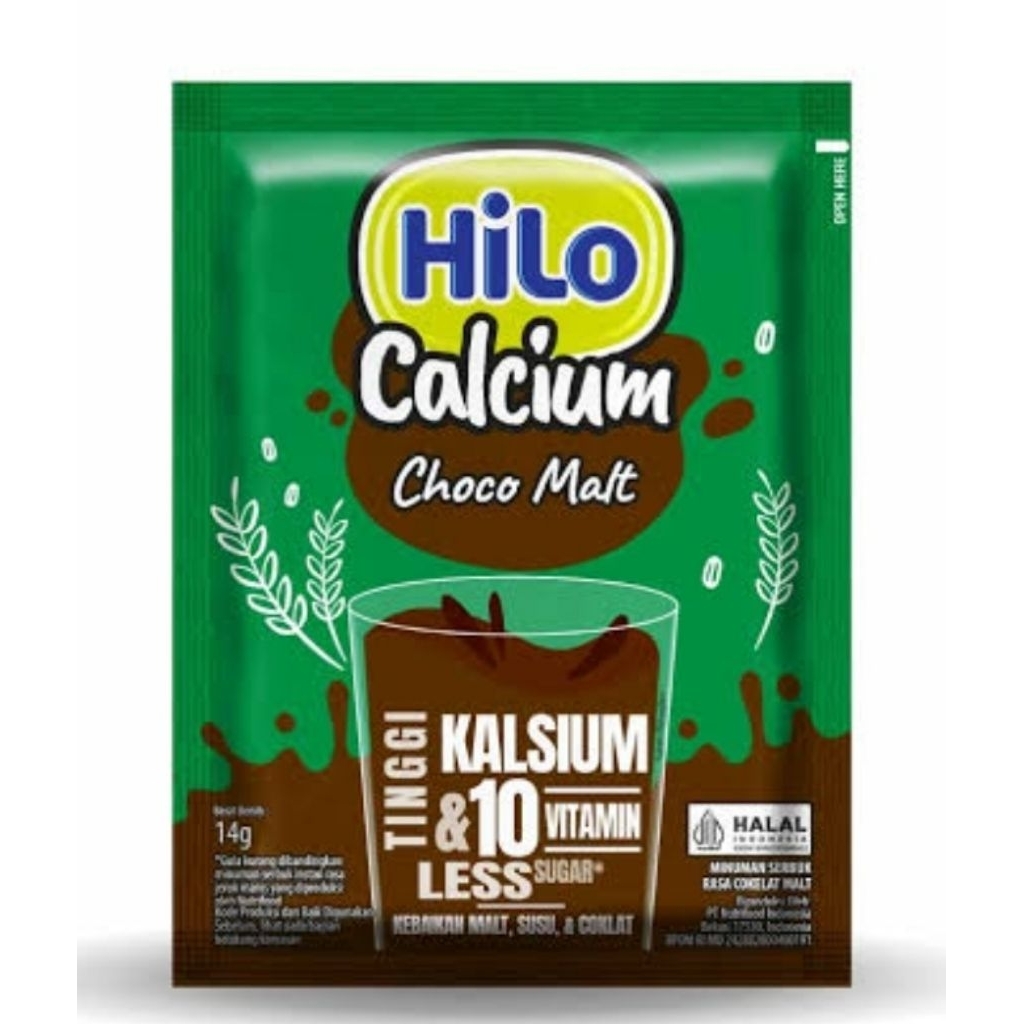

Hi Lo Choco Malt Sachet 14 Gram / Susu Hilo Tinggi Kalsium