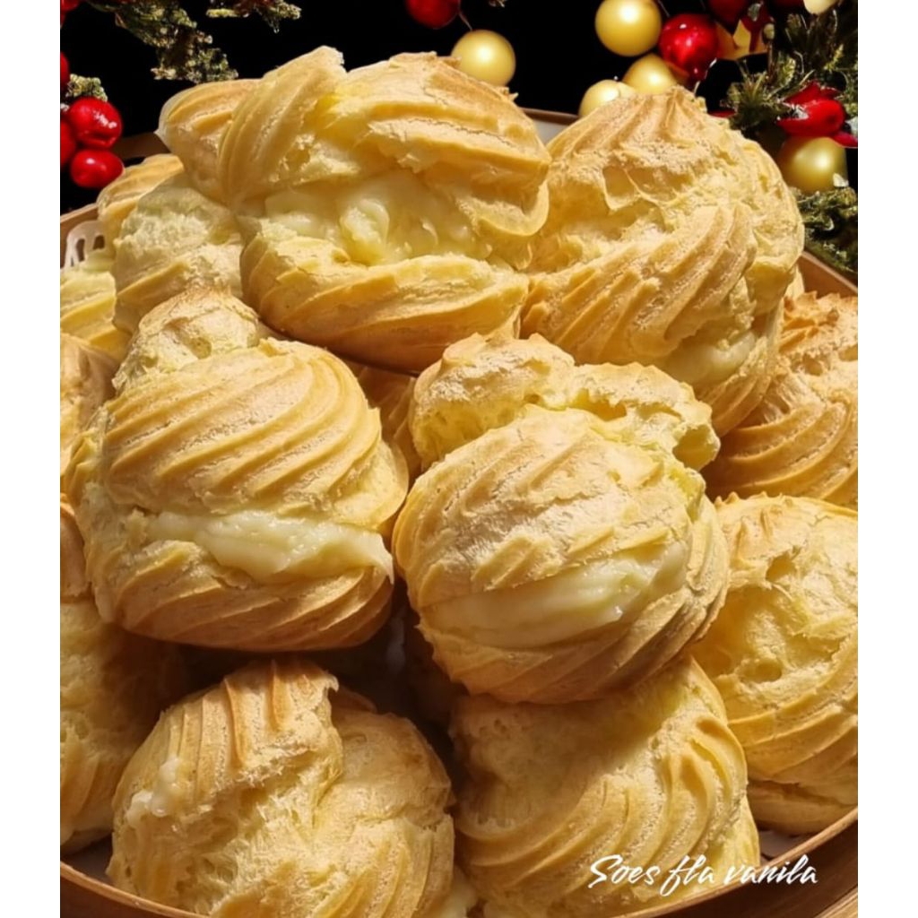

Choux Pastry / Soes vanila fla isi 8pcs