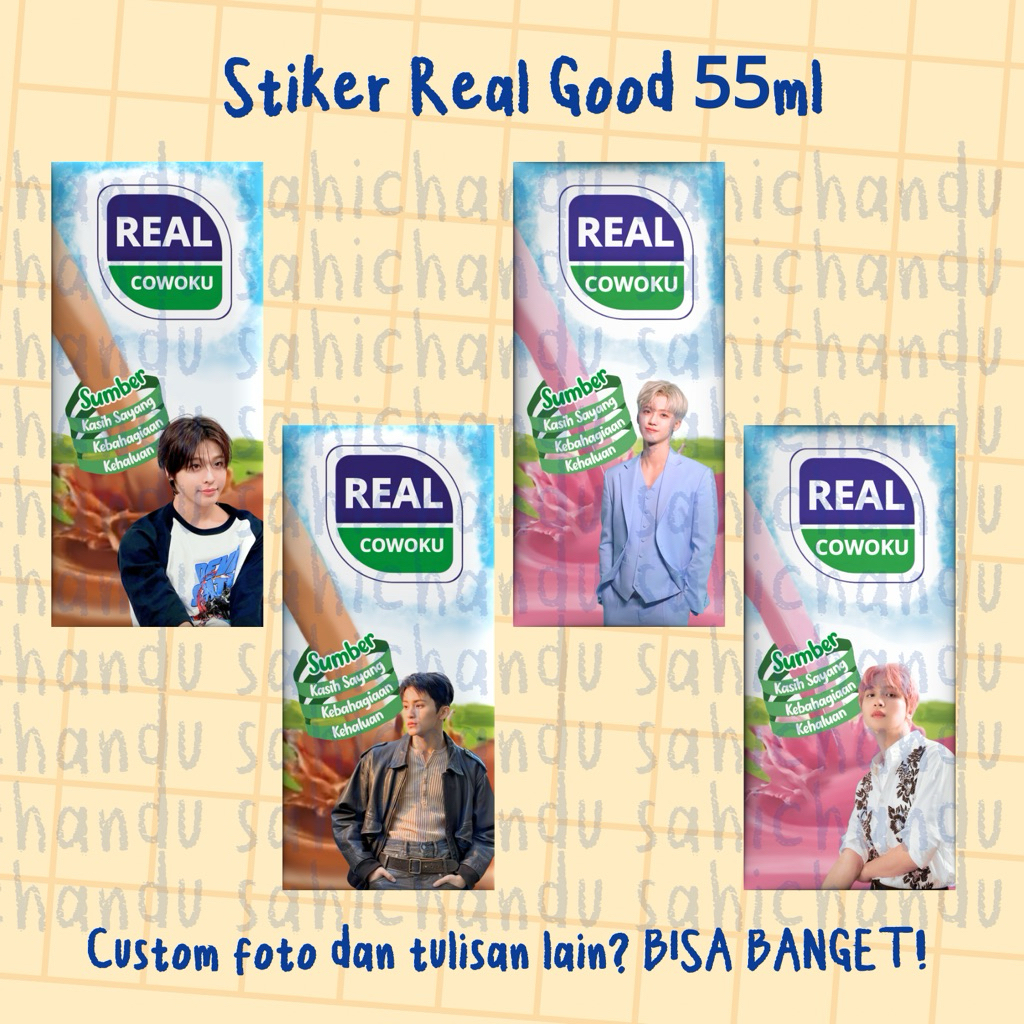 

[Pre-Order] Stiker Real Good 55ml untuk kado/freebies konser Kpop NCT/WayV/Treasure/BTS/EXO dll by