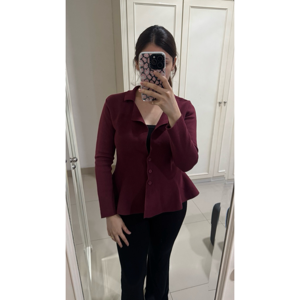 DUMA maroon blazer (Preloved)