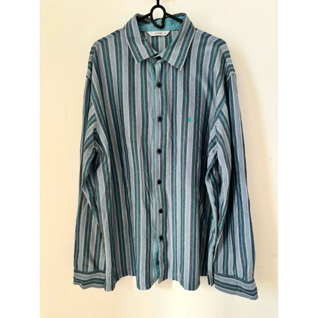 Ggio Kemeja Stripe Biru
