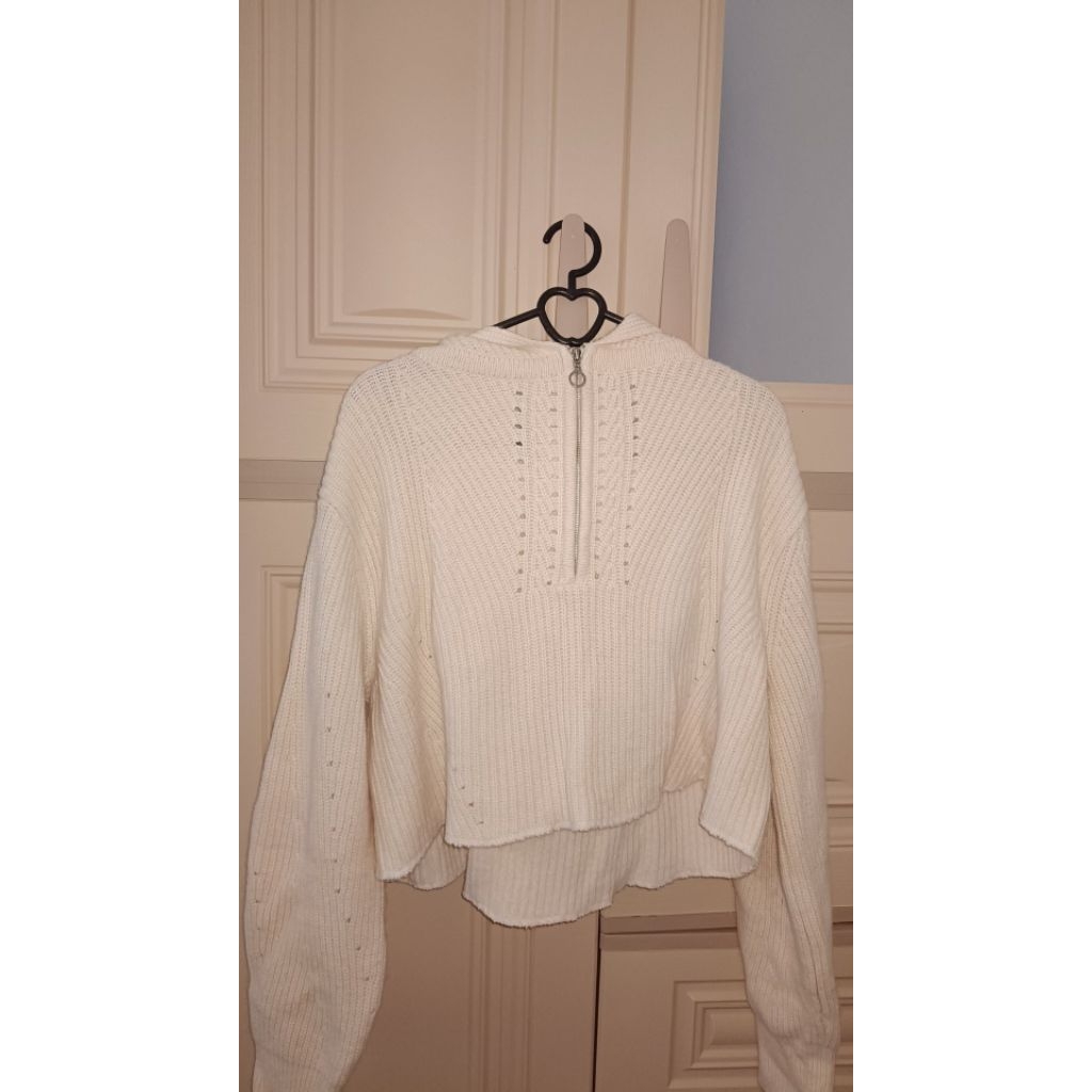 preloved sweater crop rajut