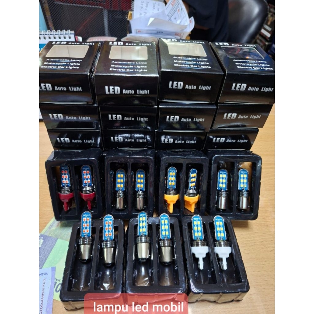 Lampu Rem 1157 & T20 12 titik untuk mobil,truck 12v& 24v "harga sepasang"