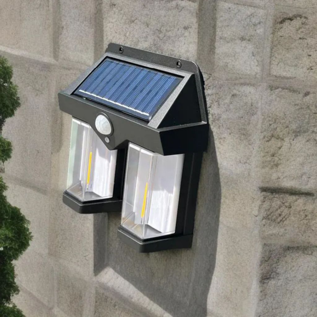 lampu solar sensor waterproof / lampu tenaga surya gerak
