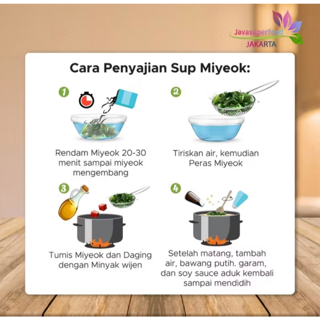 

Miyeok Cut Dried Seaweed - Rumput Laut Potong Kering - 50g - Halal