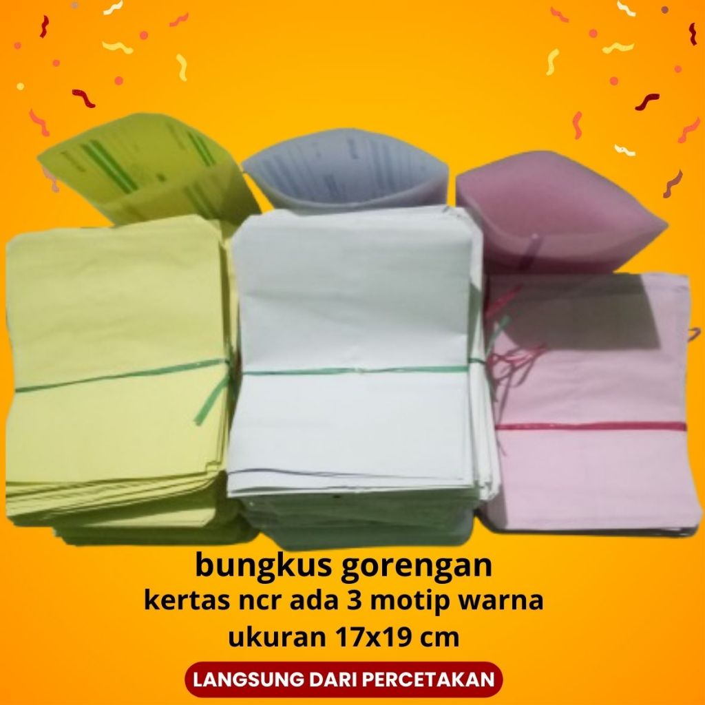 Bungkus Gorengan Kertas Murah 50 pcs Bungkus Gorengan Custom Bungkus Gorengan Kertas Kekinian