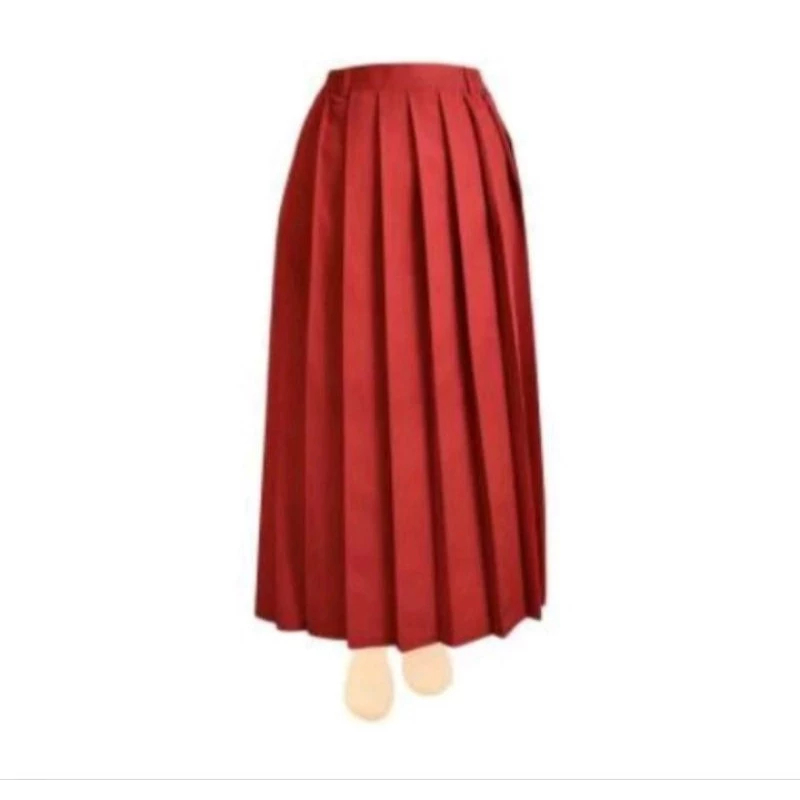 SERAGAM SEKOLAH ROK PANJANG MERAH SD DRILL