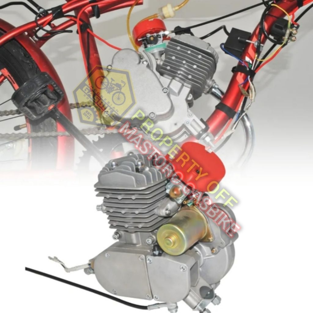 Mesin Sepeda 80 CC Dengan Starter elektrik