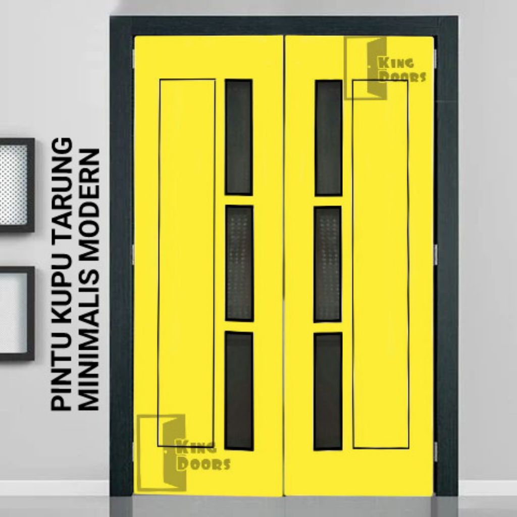 Pintu dobel minimalis | pintu minimalis dobel | pintu kupu tarung minimalis | pintu rumah | pintu ut