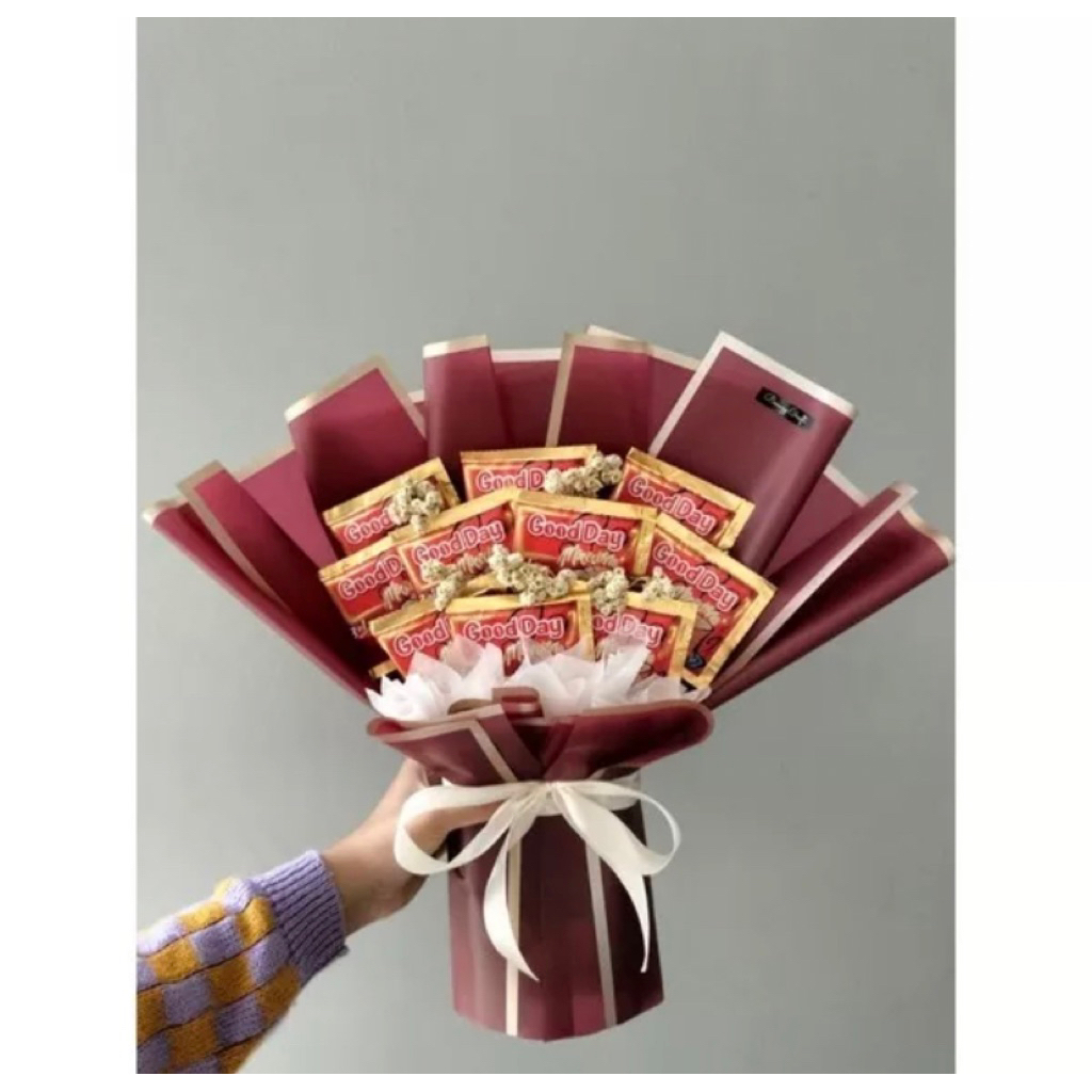 

ready buket kopi goodday 10 pcs mocachino,chocochino,vanilalatte