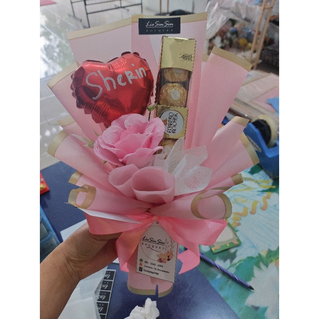 

buket kecil ferrero