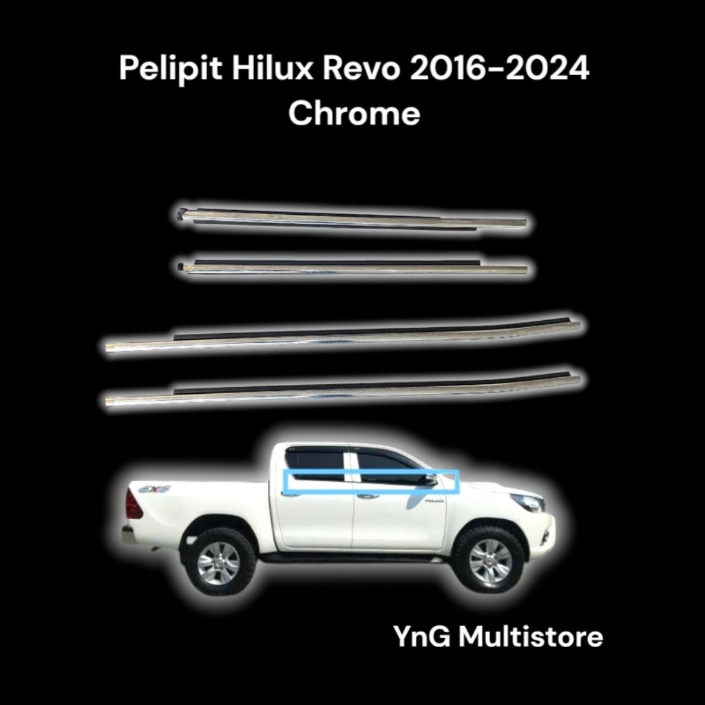 Pelipit Hilux Revo 2016-2024 chrome
