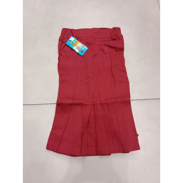 SERAGAM SEKOLAH ROK PENDEK SD MERAH DRILL