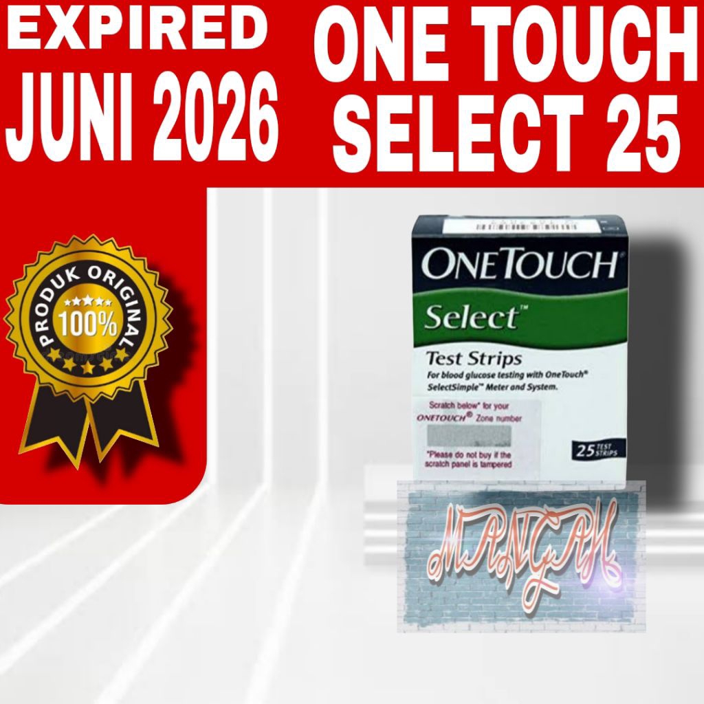 One Touch Select 25/ Strip Gula Darah One Touch Select 25 Original