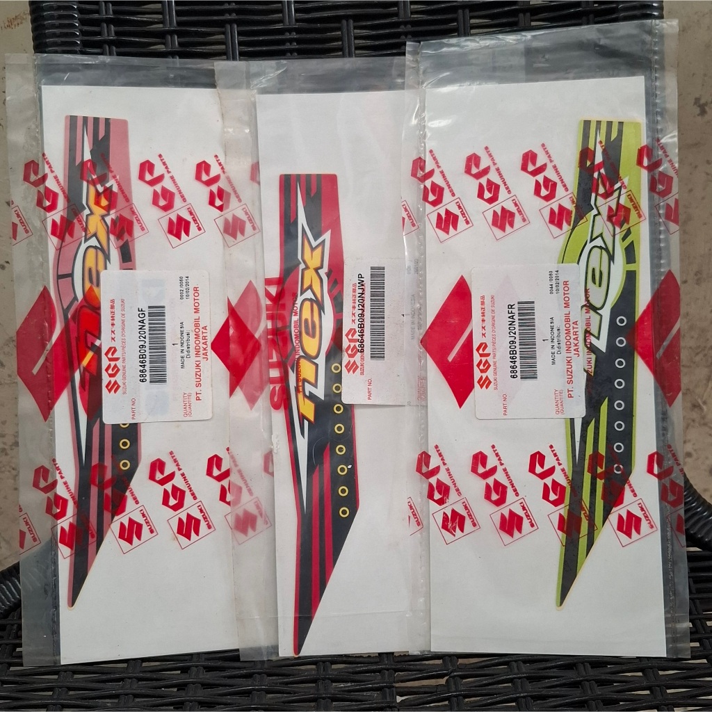 Stiker tameng suzuki nex 2012/2013 original suzuki
