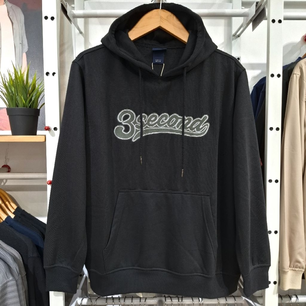 Jaket Hoodie 3Second Logo Otis Bordir Regular Fit Original