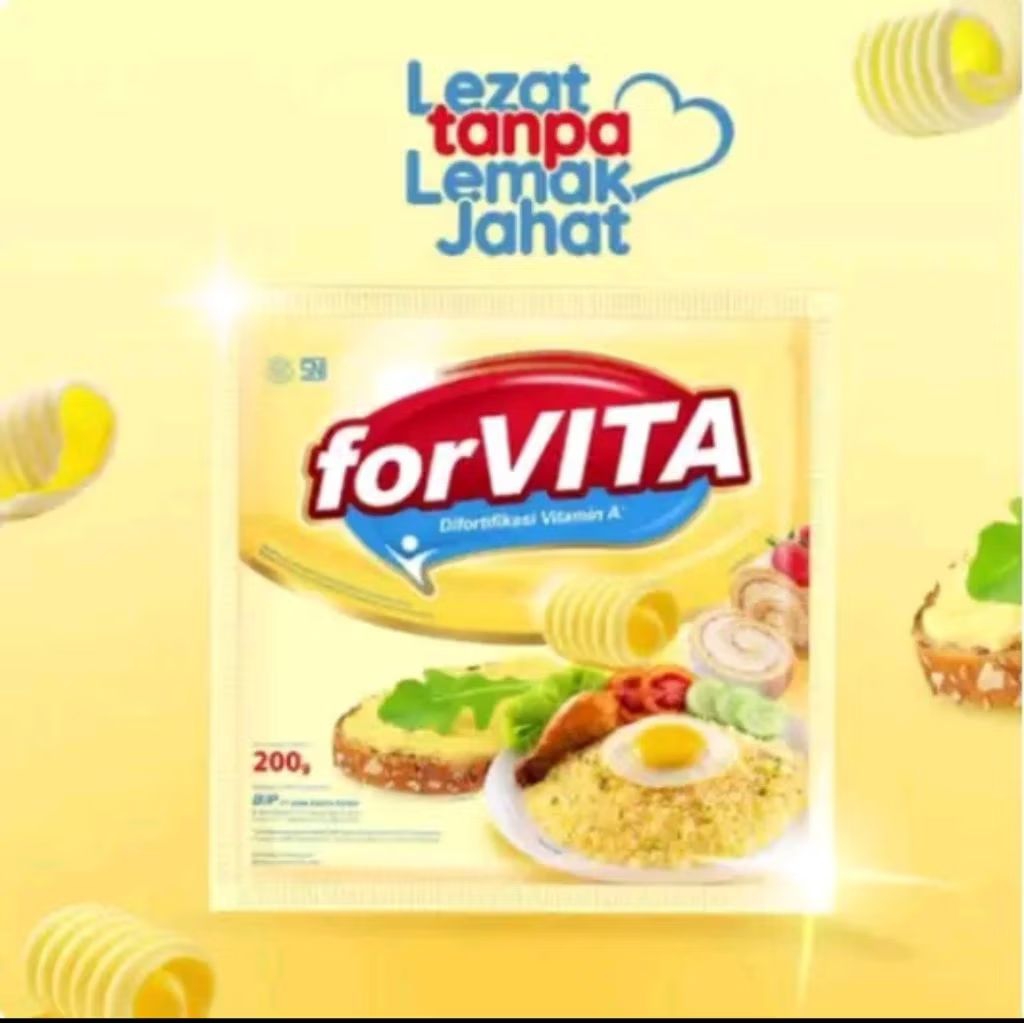 

Forvita Margarine Serbaguna 250gr - Margarine Bebas Lemak Trans