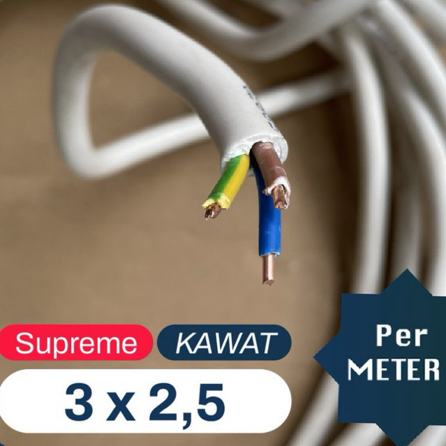 KABEL LISTRIK SUPREME NYM 3 x 2.5 mm 3 x 2,5 mm | per METER