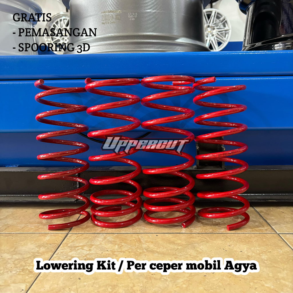 LOWERING KIT / PER CEPER MOBIL AGYA PNP GRATIS PASANG & SPOORING