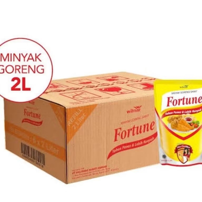

Minyak Goreng Fortune 2 Liter 1 Karton | Kemasan Pouch dan Ekonomis