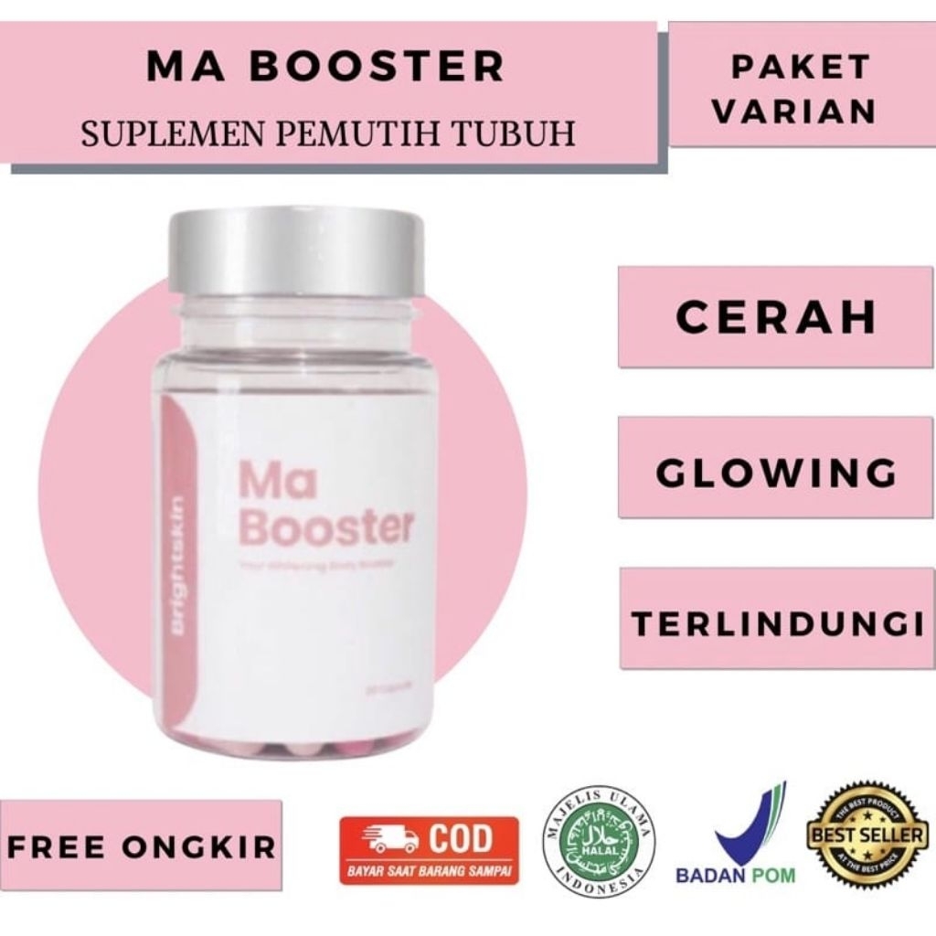 Big Promo Ma Booster Whitening Kapsul Pemutih Badan Suplemen Pemutih Badan