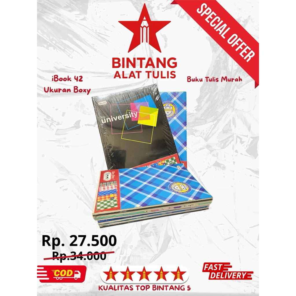 

Buku Tulis iBook Maxy 42 Lembar | Buku Tulis Motif Karakter Lucu | Kertas Tebal Ukuran Besar