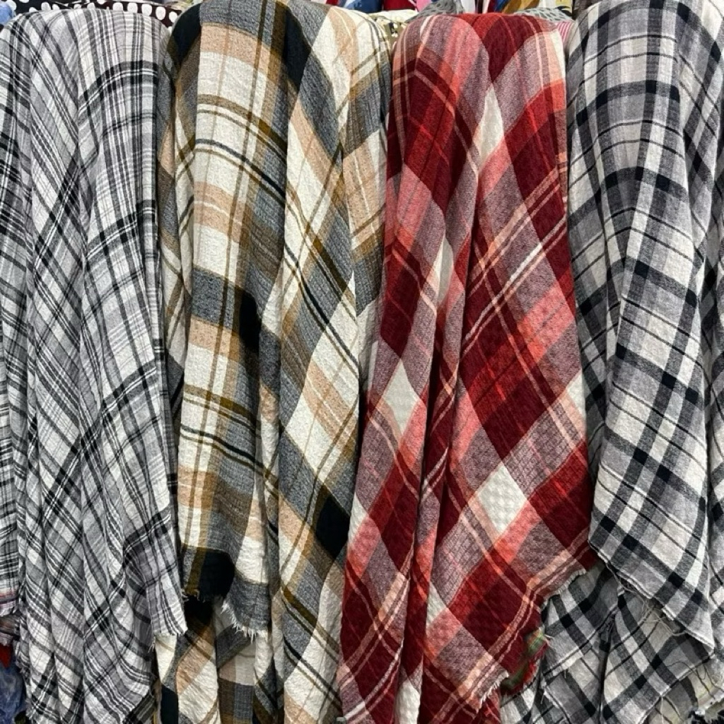 kain katun rayon crinkle / harga meter